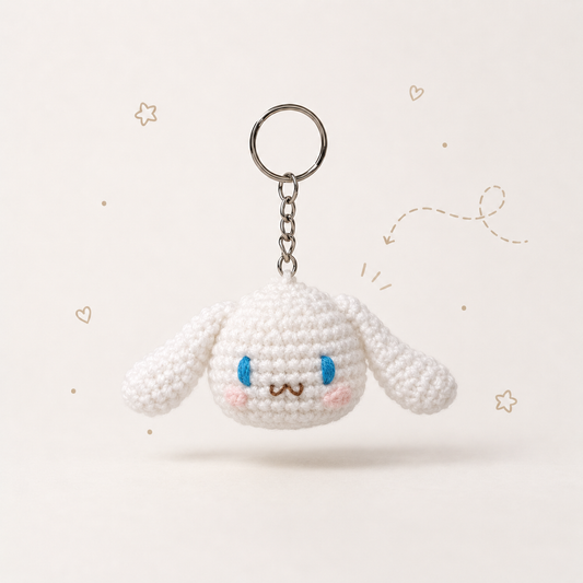 Cinnamoroll Crochet Keychain